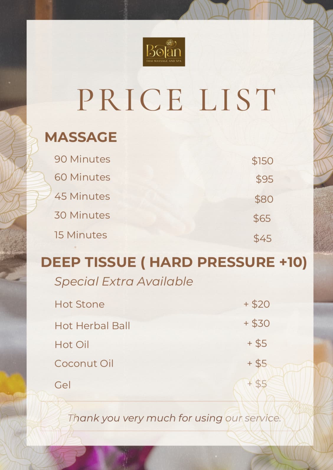 Botan Thai Massage and Spa Cairns — Kuranda, Cairns